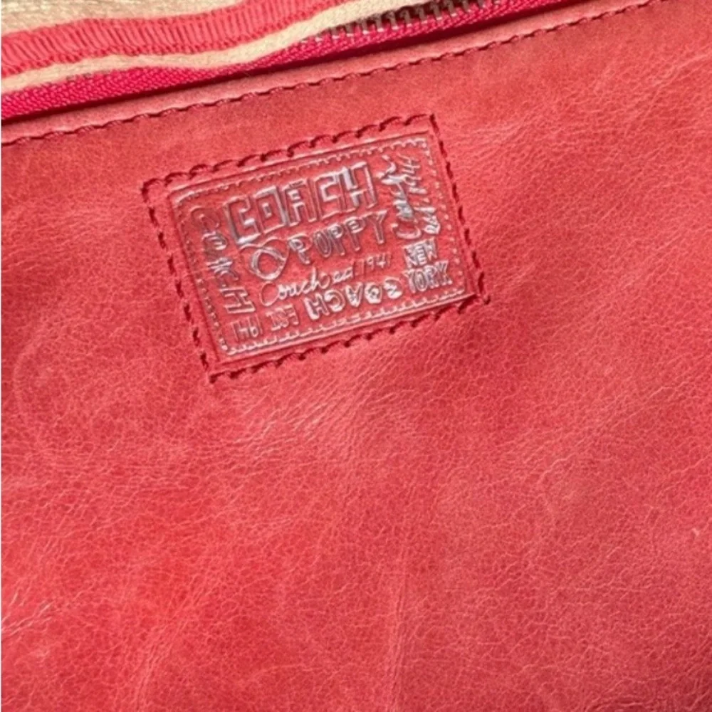 Coach Poppy Camelia Leather Cherry Red Crossbody Bag Y2K LIKE NEW!